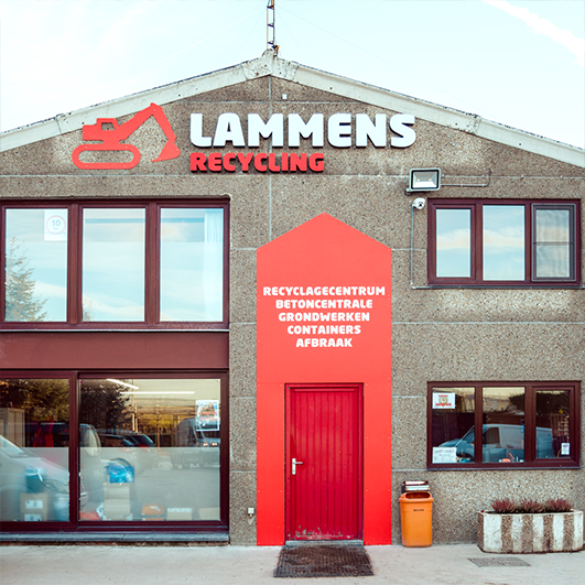 Illuminated advertising- Lammens Recycling